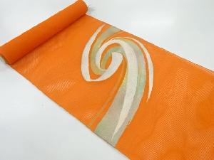 アンティーク　絽渦潮模様織出し名古屋帯地反物